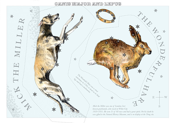 Canis Major and Lepus (Large Dog and Hare) by Anna Walsh, Image 10.