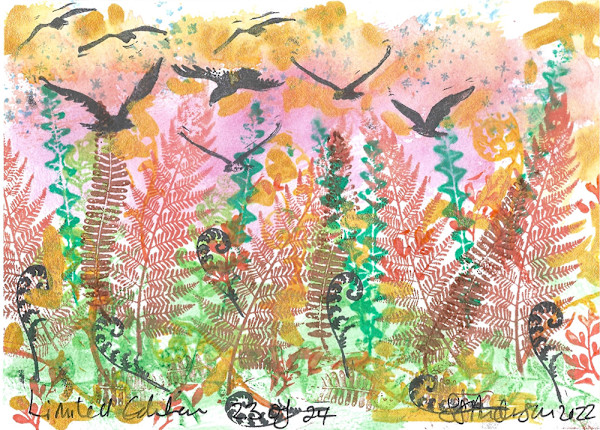 Crows in the Field at West Beach 23/24 by Samantha Jane Anderson