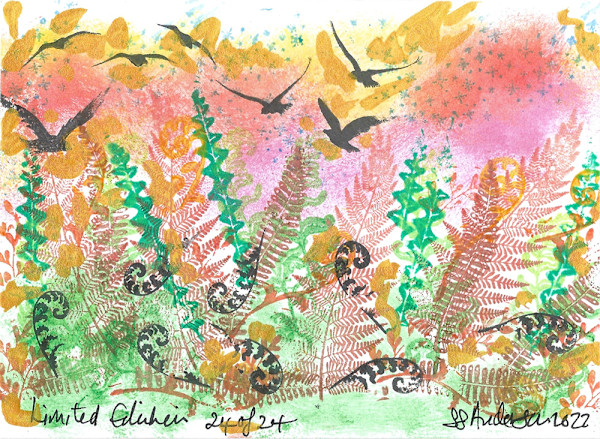 Crows in the Field at West Beach 24/24 by Samantha Jane Anderson
