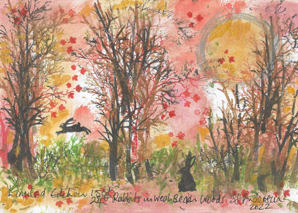 Rabbits at West Beach Woods 15/24 by Samantha Jane Anderson