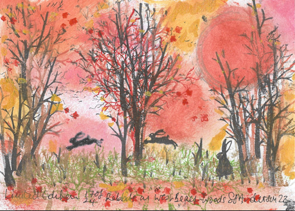 Rabbits at West Beach Woods 17/24 by Samantha Jane Anderson