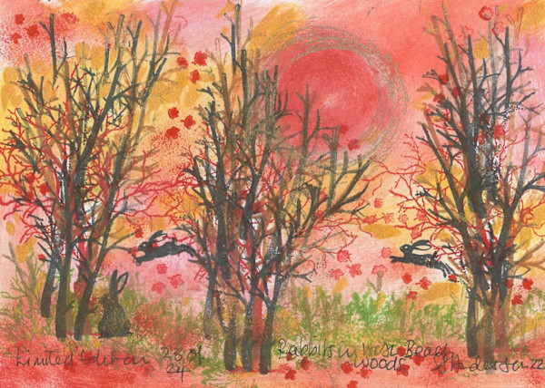 Rabbits at West Beach Woods 23/24 by Samantha Jane Anderson