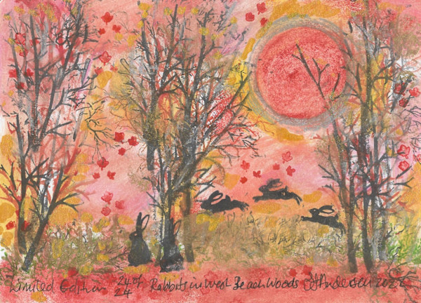 Rabbits at West Beach Woods 24/24 by Samantha Jane Anderson