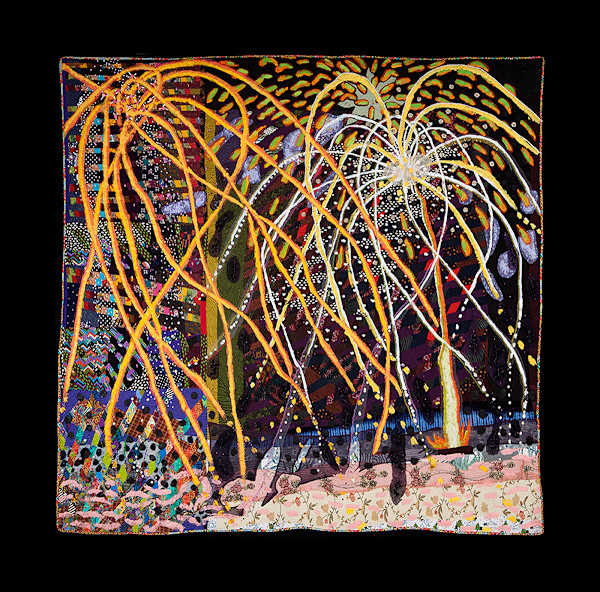 Taos Mountain Fireworks by Terrie Hancock Mangat