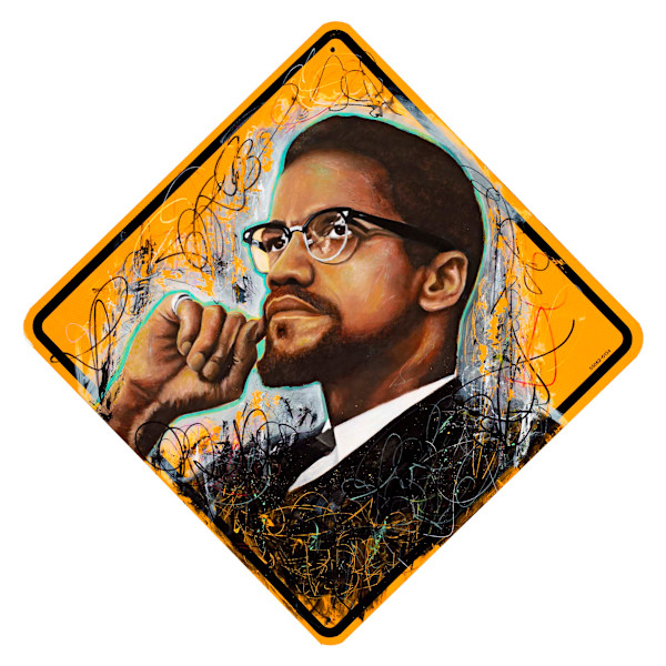 By Any Means - Malcolm X by Luis Del Valle, Image 1.