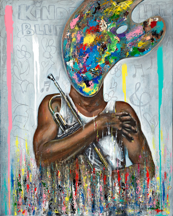 The Trumpet (Mlies Davis) by Luis Del Valle, Image 1.