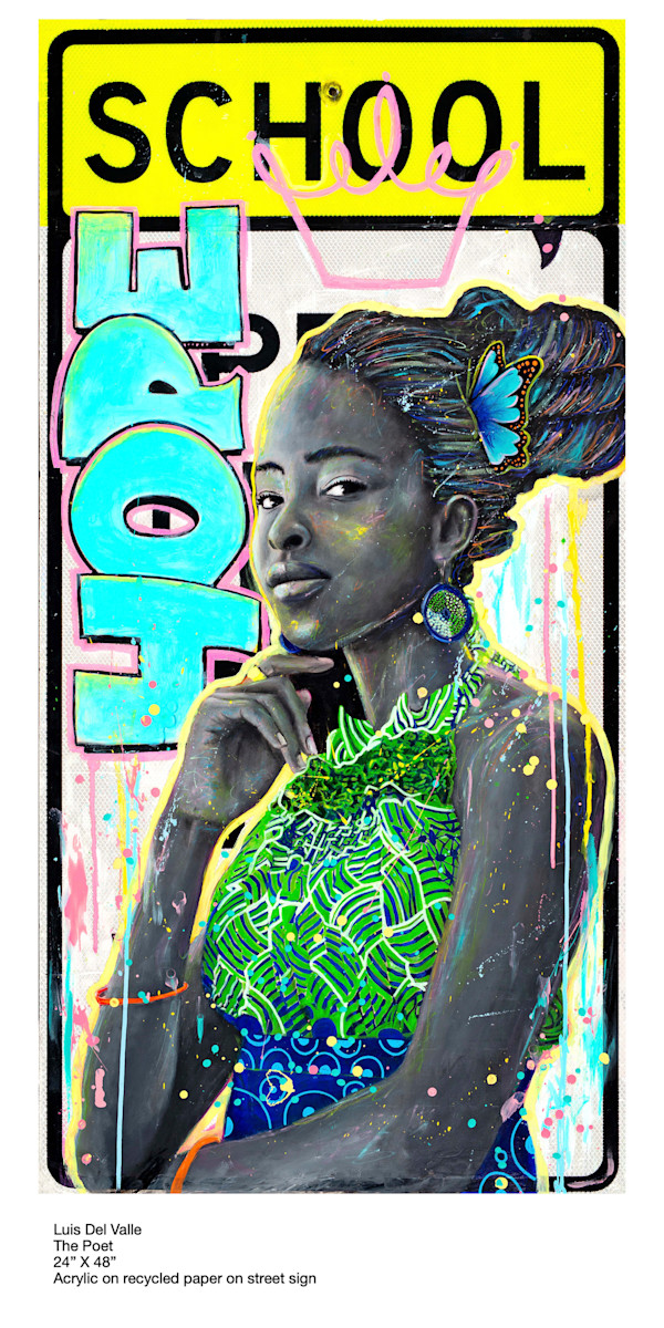 The Poet "Manda Gorman by Luis Del Valle