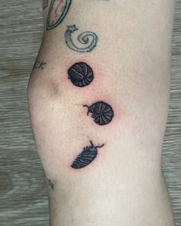 Pill bug Tattoo by Adyson McCullough