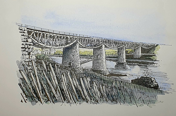 Eisenbahnbrücke Brugg, 2024 by Martin Spillmann, Image 1.