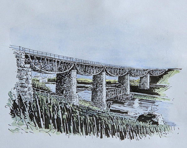 0. Brugg, historische Eisenbahnbrücke der Bözbergbahn, 2025 by Martin Spillmann, Image 1.