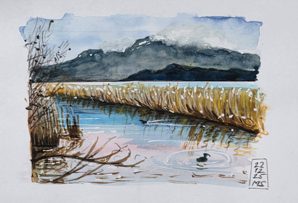 Zug, Alpenblick, 2025 by Martin Spillmann, Image 1.