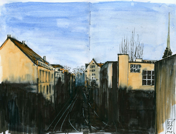 Zürich, Sonnenuntergang über der Ausstellungsstrasse, 2026 by Martin Spillmann, Image 1.
