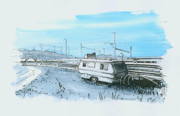 Bahnhof Brugg, hinter den sieben Gleisen, 2026 by Martin Spillmann, Image 1.