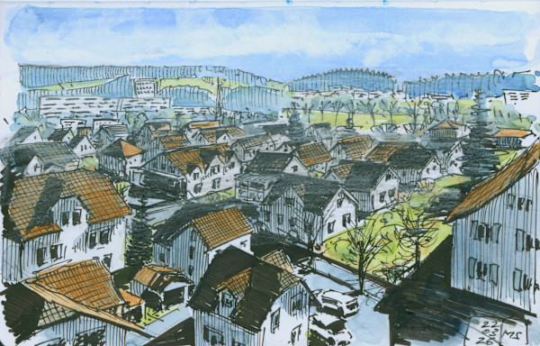 Windisch AG, Blick von Kabelwerk Hochhaus by Martin Spillmann, Image 1.