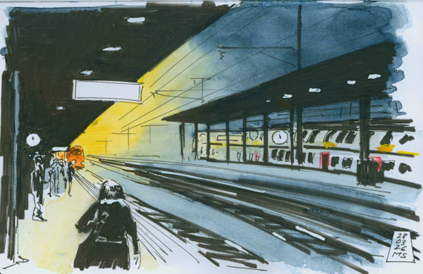Einfahrt des Nachtzuges, 2026 by Martin Spillmann, Image 1.