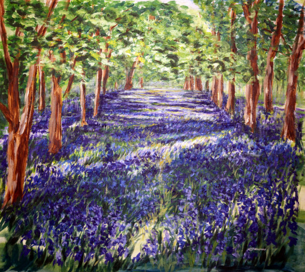 Bluebell Path by Alyson Sheldrake