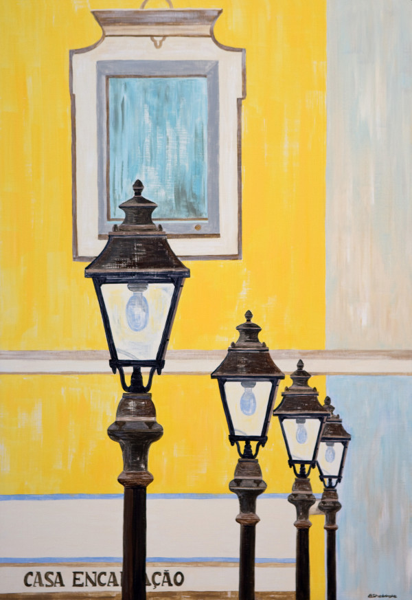 Street Lamps - Silves by Alyson Sheldrake