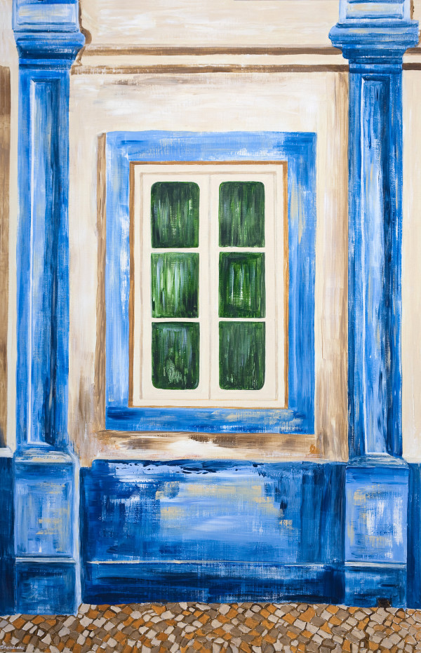 The Old Blue Window - Lagos by Alyson Sheldrake