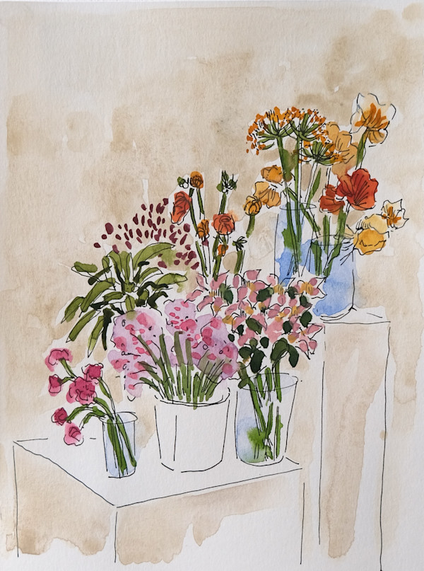 Flowers at Stòr by Lezanne Scott