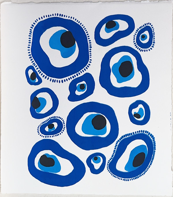 Abstract Evil Eye by Ashley Chesna