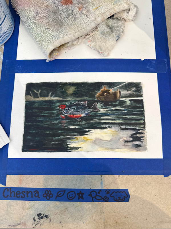 Winslow Homer Inspired Watercolor by Ashley Chesna