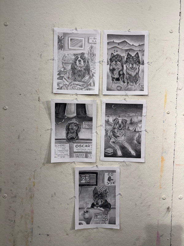 Dog Graphite Drawing Series by Ashley Chesna, Image 2.
