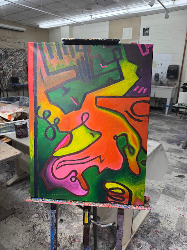 Non-Representational Painting by Ashley Chesna, Image 1.