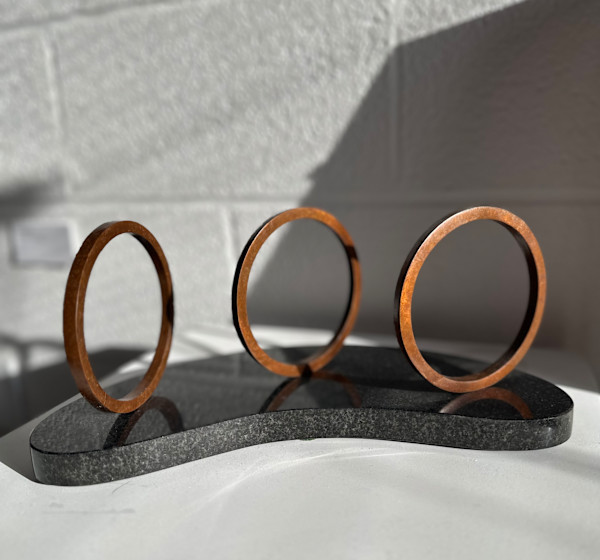 The Circle Conversation Maquette - 3P Black Base by Courtney Cotton , Image 2.