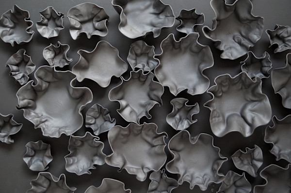 Charcoal wall sculpture - single - SAMPLE