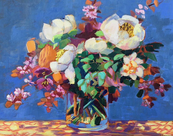 Bouquet with Peonies and Poppies