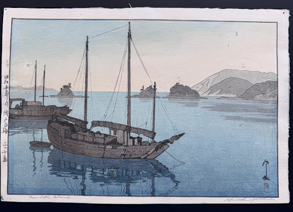 Three Little Islands (Mitsukojima) by Hiroshi Yoshida, Image 1.