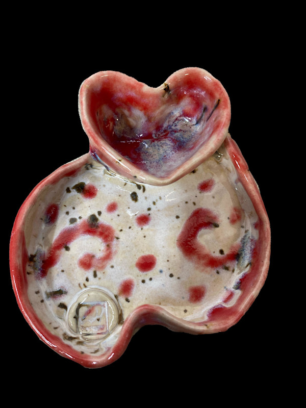 Hearts snack bowl by Lori Hughes, Image 1.