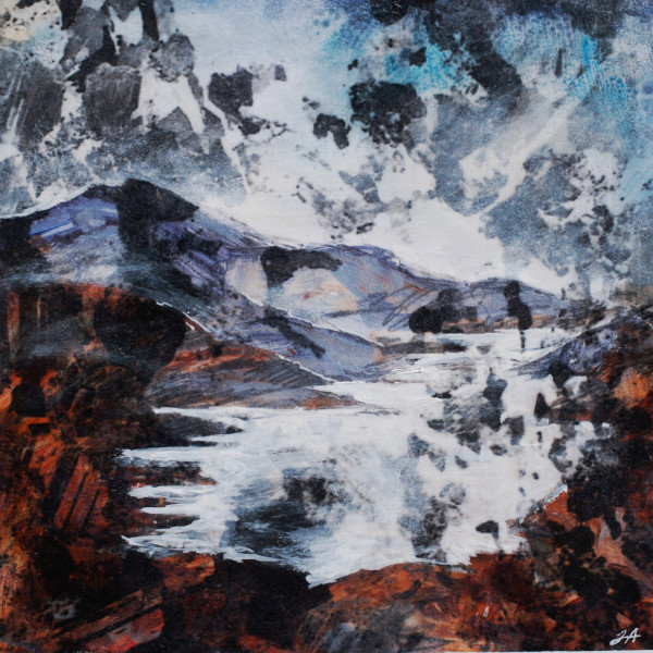 Craig Mhor Thollaide, Hornblende-Biotite Gneiss, NG873770 by Julie Arbuckle