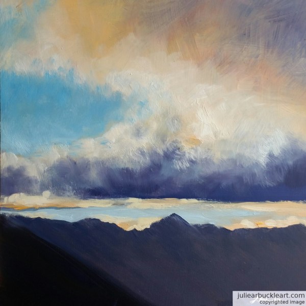 Aonach Eagach Ridge at Sunset by Julie Arbuckle