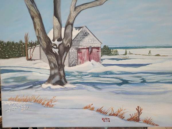 Winter Landscape/Morning Light by Goldie Gillis, Image 1.