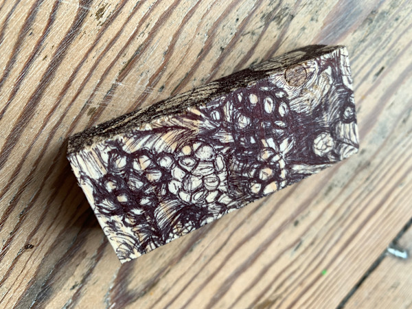 Blackberries small wood bar by Gail Hoban, Image 3.