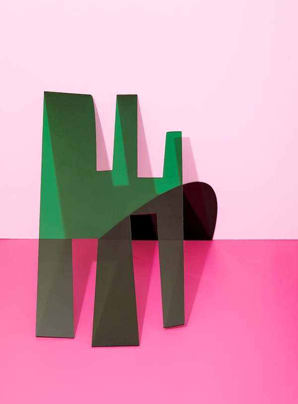 Green H - Limited edition of 15 print by Leah Rolando, Image 7.