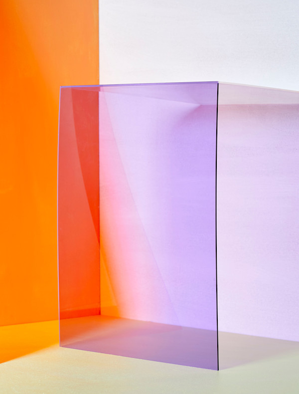 Purple Square Against Orange - Limited edition of 20 prints by Leah Rolando, Image 15.