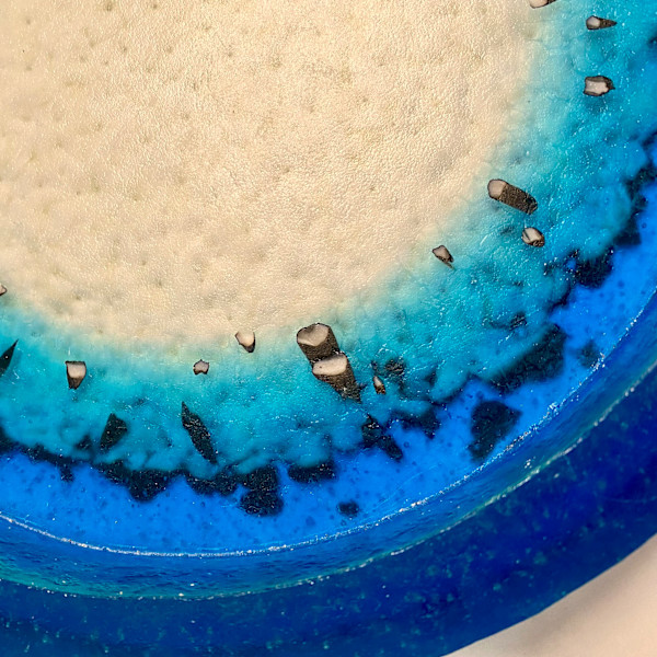 "Island" - Round Cast Glass Tray by Ben Richgruber - PECO Studio, Image 1.