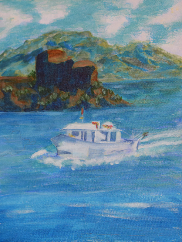 Amalfi Coast Speedboat by Jessica Kronika, Image 1.