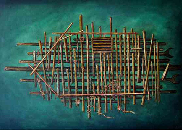 The Raft of the Medusa, a study by James de Villiers