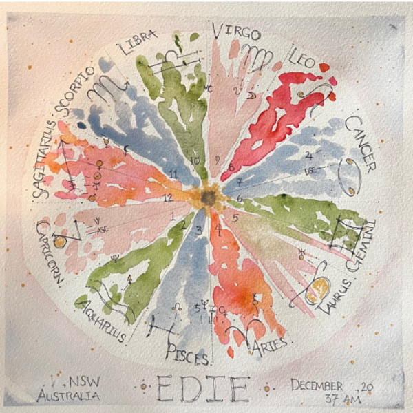 Edie - Commissioned Natal Chart + Interpretation by HavreMai Art, Image 1.