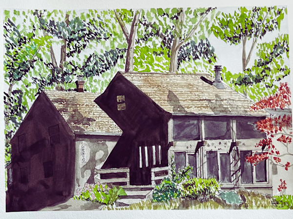 East Oviatt - Commissioned Architectural Portrait by HavreMai Art, Image 1.