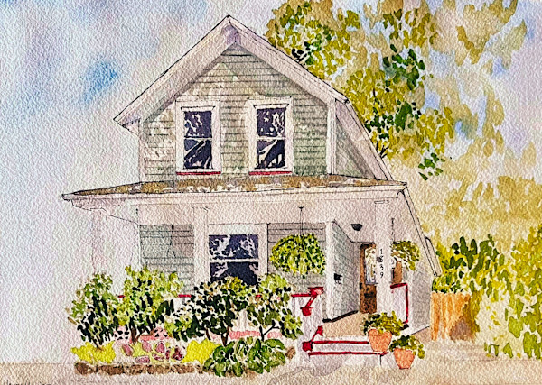 W. 48th - Commissioned Architectural Portrait by HavreMai Art, Image 1.
