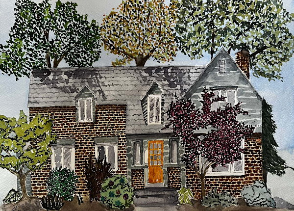 Warwick - Commissioned Architectural Portrait by HavreMai Art, Image 1.