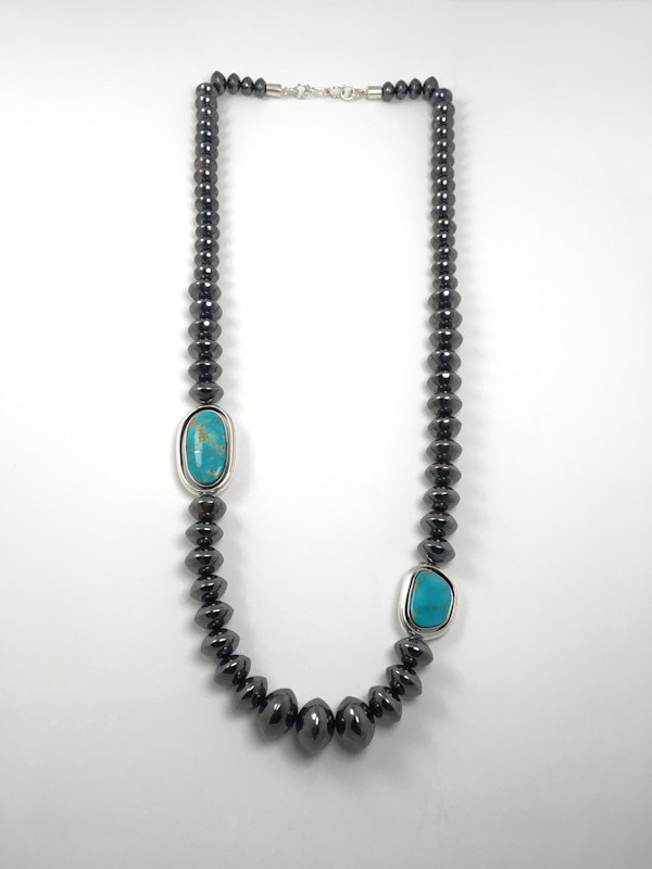 Yellowhair Silver Bead Necklace