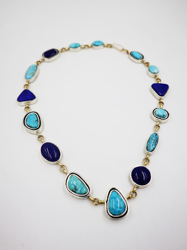 Turquoise and Lapis Necklace