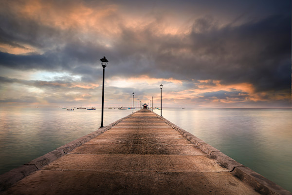 Stormy Morning (Framed) #1 by Hugh Walker