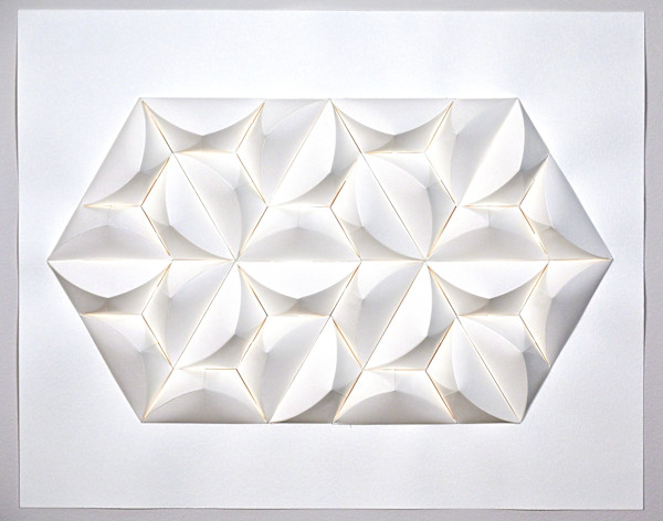 White Irregular Hex, H2-30 by Tatiana Nelson-Joseph, Image 1.