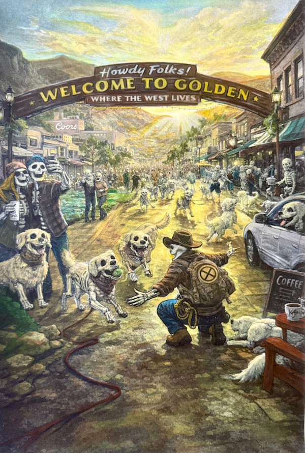 1. Goldens in Golden by Keith Allen Jones, Image 1.